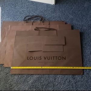 1 HUGE Louis Vuitton Shopping bag envelope receipt